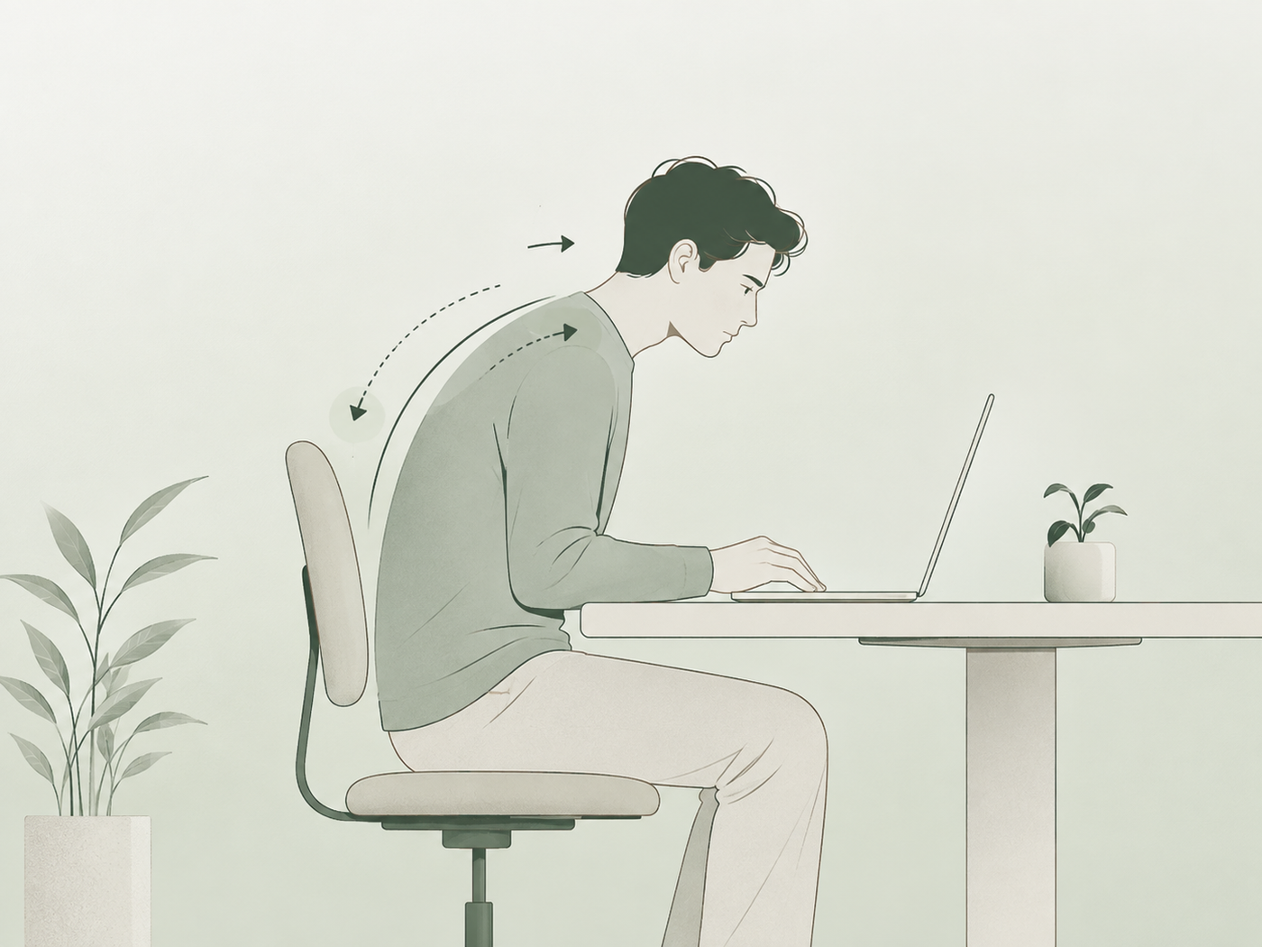 Slouching isn't always a habit you can simply switch off.